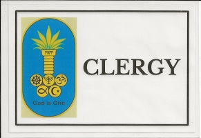 Clergy Car Sign