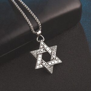 Star of David Pendant With Chain